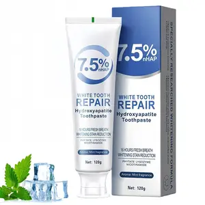 7.5% Hydroxyapatite Toothpaste for Enamel Protection,Fluoride-Free Formula with Gentle Mint, for Sensitive Teeth,Daily Protection,Long-Lasting Fresh Breath,4.23 Oz