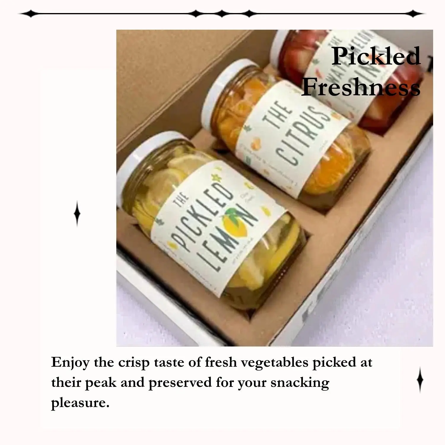 Evergreen and Market Vinegar-Based Tangy Flavor Pickled Cauliflower - Spicy Pantry Snack for Casual Snacking