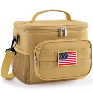 Lifewit Insulated Lunch Box - Tactical Lunch Box for Men with MOLLE Webbing, Shoulder Straps, 9L-15L, Waterproof, 600D Rip-Stop Oxford Fabric