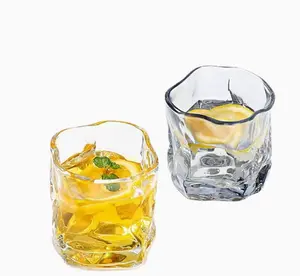 Transparent Glacier Glass Cup, High-Aesthetic Large-Capacity Household Water & Coffee Cup, Ideal Gift for Home Use