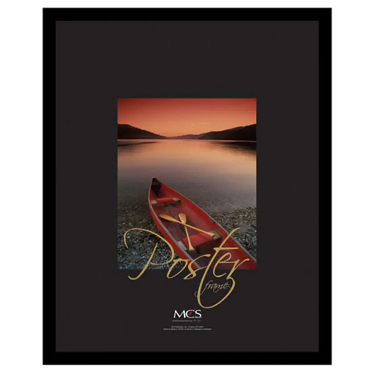 MCS 24x36" Vernon Gallery Poster Frame, 3/4" Width, Black