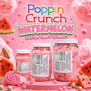 Poppin Crunch Intense Watermelon Cotton Candy Gushers - Choice of Sweet or Sour