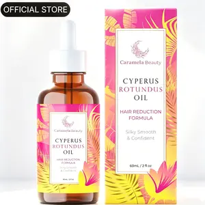 Caramela Beauty Cyperus Rotundus Oil, Natural Hair Reduction Treatment - 60ml/2oz