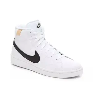 Nike Women's Court Royale 2 Mid Sneakers, White/Onyx-Black, 13