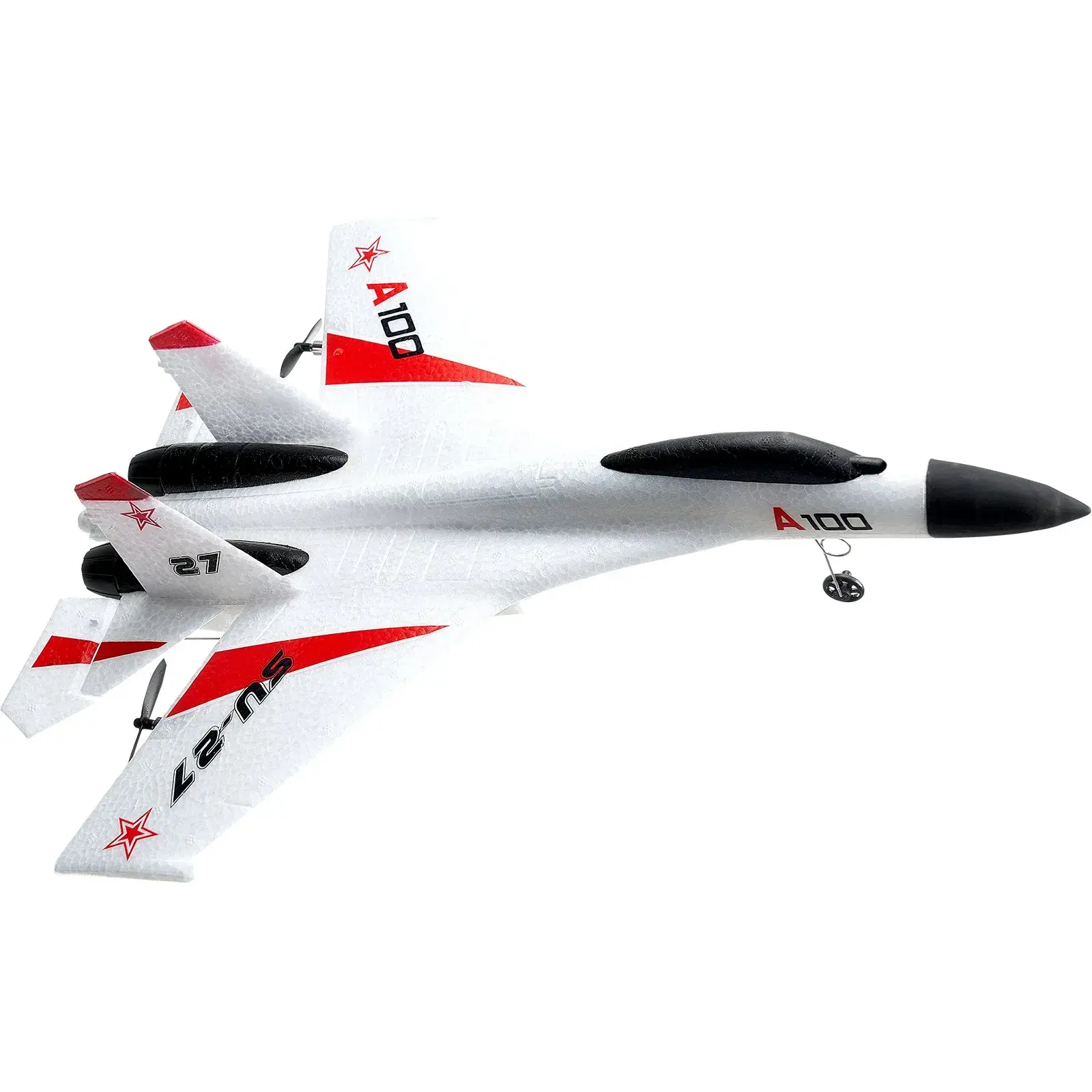 VEVOR RC Plane, 2.4GHZ 4 Channel Remote Control Airplane with 6-Axis Gyro Stabilizer, Ready to Fly Fighter Aircraft Plane Toy with 2 Batteries, Easy to Fly RC Glider for Adults Kids Beginners Boys