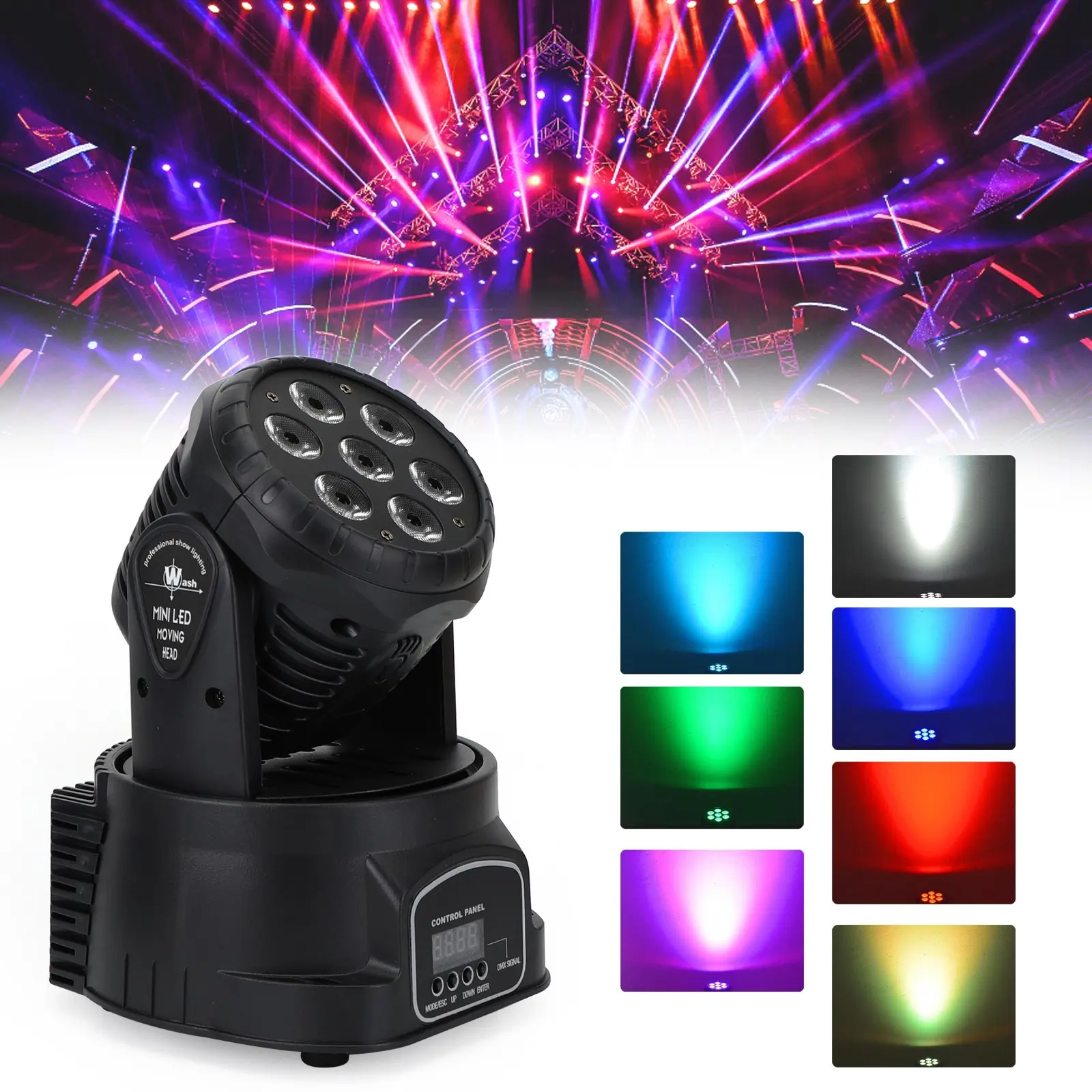 70W/120W RGBW Moving Head LED Stage Light – DMX Beam Lighting with Auto Mode, Voice Control, Cooling System for Home & Stage Use, Dimmable Rgb Light, Rgb Colorful Led