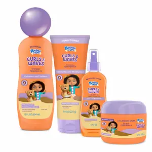 Ricitos de Oro Kids Curly Hair Care Set  | Shampoo, Conditioner, Detangling Spray & Styling para Rizos Definidos