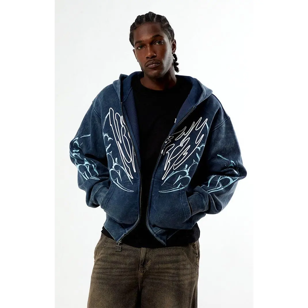 Nightlab Men's Night Moon Full Zip Hoodie