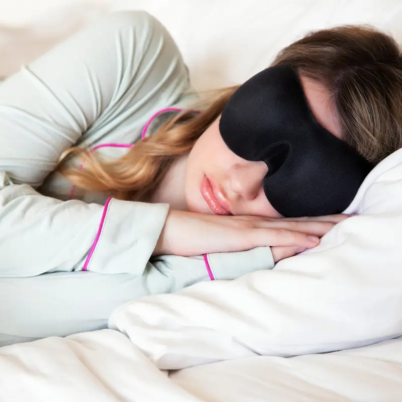 Nidra Deep Rest Eye Sleep Mask Total Light Block for Deep Sleep Lightweight Foam Soft 3D Design Blocks 100% Light Ideal for Travel Naps and Daily Rest