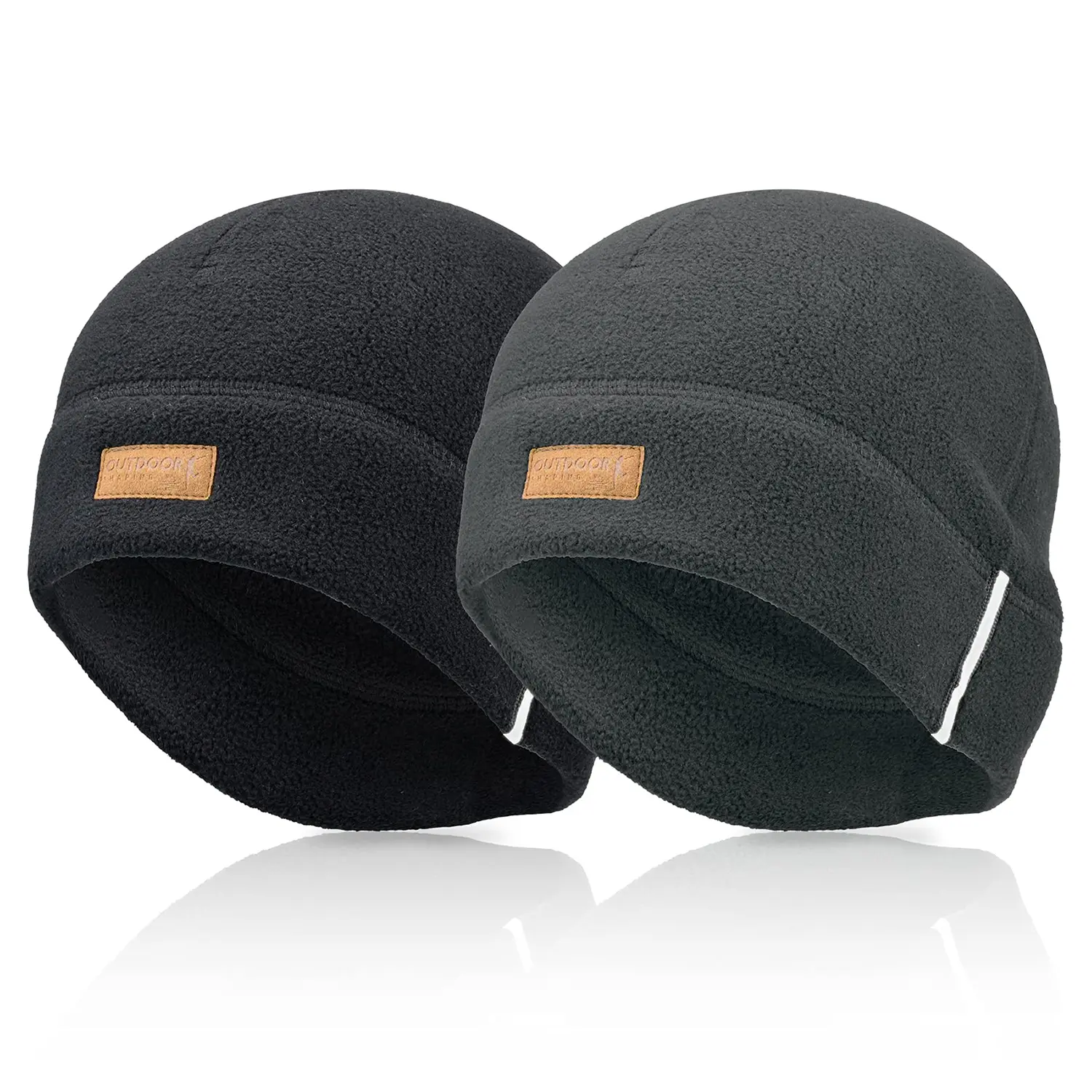 OUTDOOR SHAPING Unisex Beanie and Neck Gaiter Set - High Quality Hat with Thermal Polar Fleece Lining, Reflective for Winter Running, Breathable, Sports, Warm, Thermal Insulation Hats