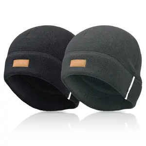 OUTDOOR SHAPING Unisex Reflective Thermal Knit Beanie - Premium Fitted Dome Shape Hat, Warm Fleece-Lined, Outdoors/Sports Cold Weather Safety & Warmth Accessory