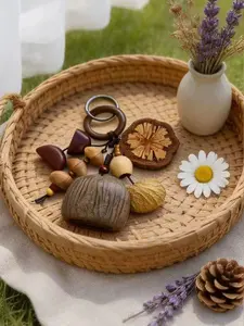 Nut Shell Wind Chime, Coconut Shell Decor, Boho Style Wall Hanging, All Seasons Outdoor Decoration, Balcony & Garden Ornament