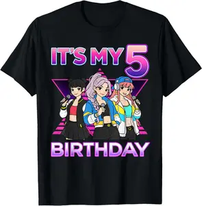 5 Years Old K pop Kids 5th Birthday Girls K-Pop T-Shirt