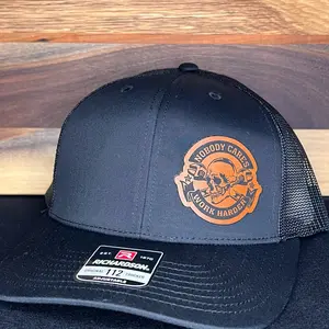 Nobody Cares Work Harder leather patch hat