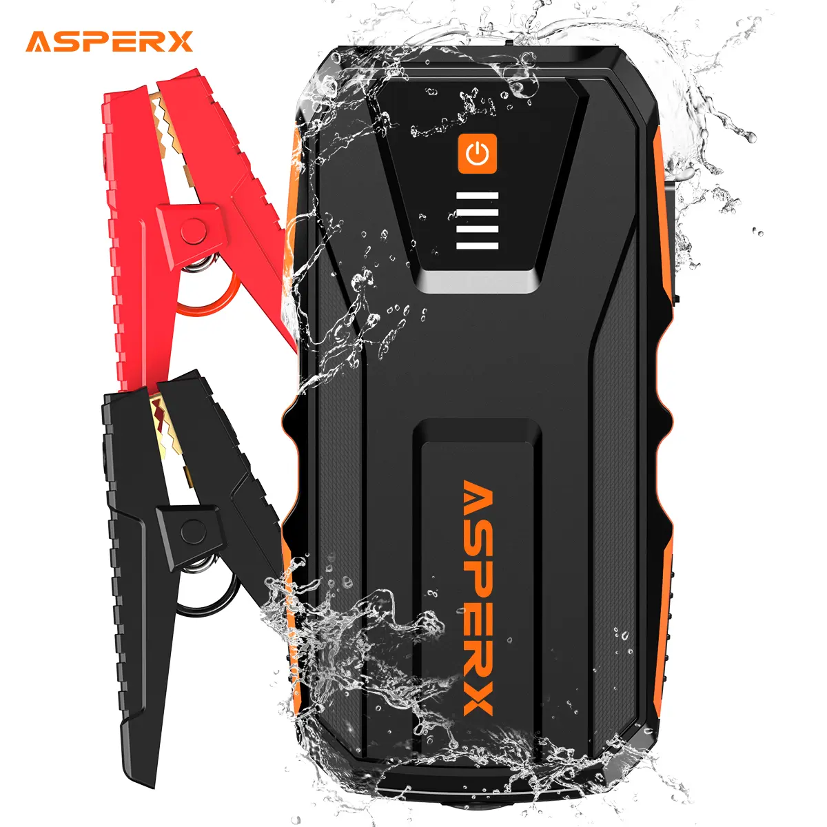 ASPERX 3000A Waterproof Car Battery Jump Starter (Up to 10.0L Gas or 8.0L Diesel Engine), 12V Battery Pack Portable Vehicle Jump Box with LED Light