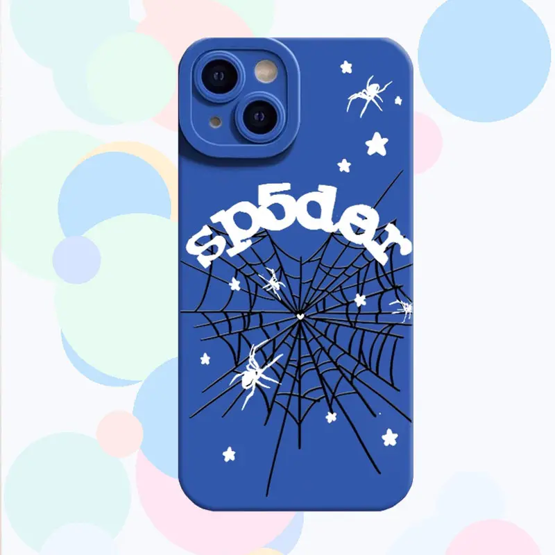 Dark Spider Web Design TPU Soft Smartphone Case with Protective Screen Protector, Durable Shockproof Full-Coverage Casing, Custom Accessory for iPhone 11-17 Pro Max Plus & Compatible Models, Fashionable Gift