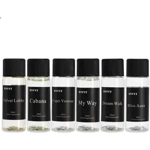 Hotel Diffuser Oil Fragrance Oil Set (6 x 20ml) – Luxury Oils for Diffuser, Inspired by Iconic Hotels – Scented Oil Gift Set for Home & Office