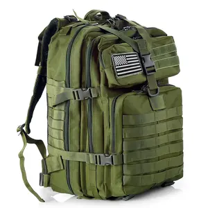 1PC 45L Outdoor Tactical Dual Shoulder Large 3P Backpack Wilderness Cycling Sports Backpack Travel Attack Camouflage