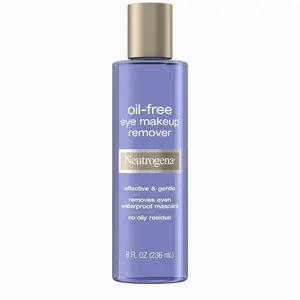 Neutrogena Gentle Oil-Free Eye Makeup Remover & Cleanser for Sensitive Eyes, Dissolves Waterproof Mascara, Non-Greasy Liquid Makeup Remover, Dermatologist & Ophthalmologist Tested, 8 fl. oz