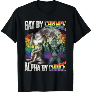 100 Percent Cotton Pride T Shirt Celebrating Lesbian Gay Bisexual Transgender Identity And Alpha Male Spirit