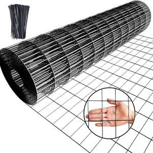36'' X 50' Chicken Wire Fencing PVC Coating Welded Wire Mesh Rolls for Chicken Coop and Home Improvement Garden Fence Rabbit Tree Guard