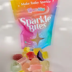 Crystal Candy Bites- Fun Bite Sized Crystal Candy Vegan No Artificial Colors or Dyes Limited Edition Flavors Every 10th of the Month at 10pm EST Natural Snack Sweet