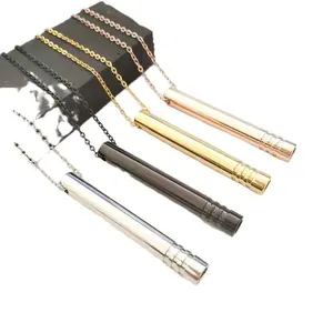 Anxiety Breathe Easy Necklace Mindfulness Breathing Necklace Breathlace Stainless Steel Pendant for Natural Calm & Stress Relief