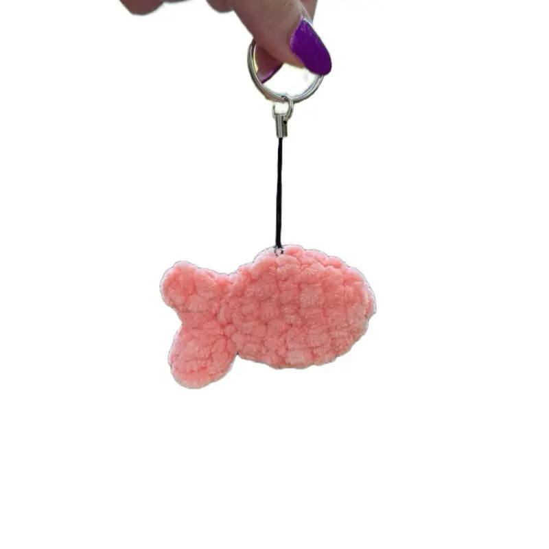 Crochet Goldfish Keychain - Adorable Pink Fish Design - Perfect Gift for Any Occasion - Stylish & Functional Accessory