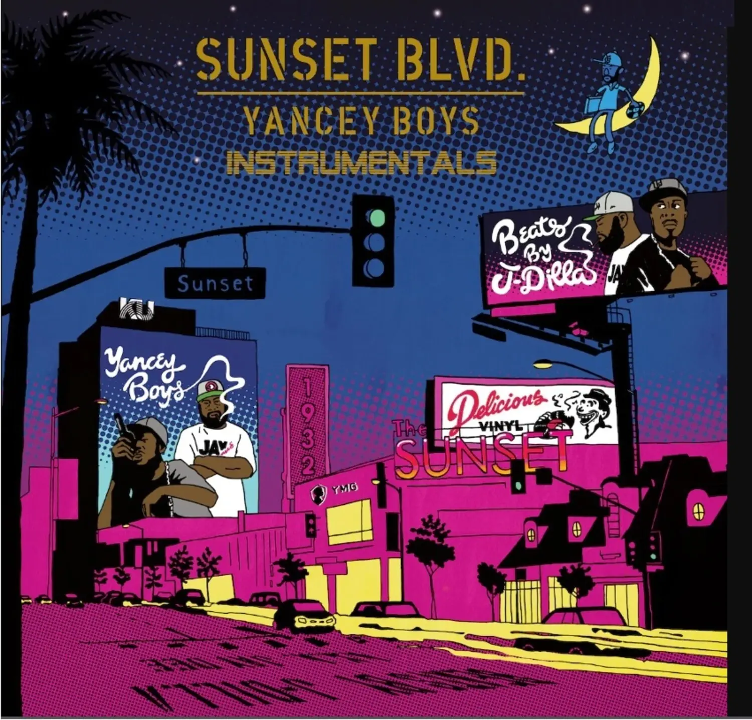 Yancey Boys - Sunset Blvd Instrumental LP (Long Play) English 2023 Release Vinyl Record, King Underground Albums on Vinyl, Music Vinyl
