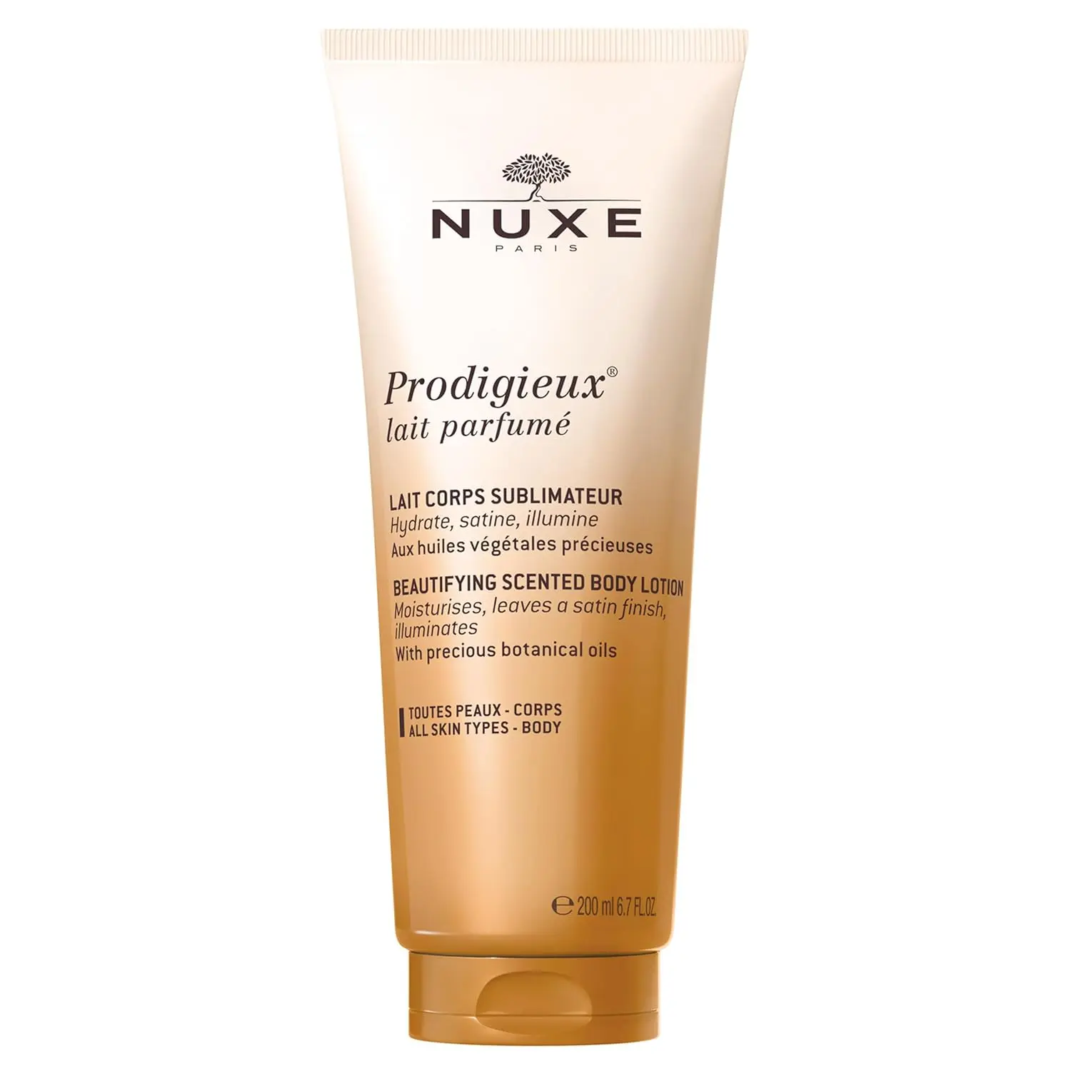 NUXE Prodigieux Scented Body Lotion, Satin Finish on the Skin, 6.7 Fl Oz