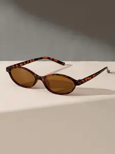 Elegant Oval Sunglasses for Women & Men, Stylish UV Protection Shades, Vintage Trendy Sunglasses, Trendy Retro Design Sun Glasses, Perfect for Casual Wear