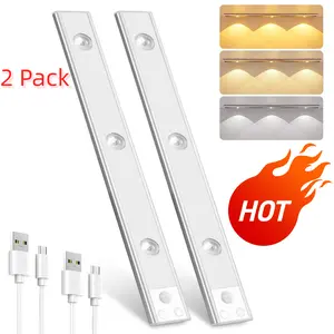 Under Cabinet Lights,Motion Sensor Night Light Indoor,1500mAh USB Rechargeable Light,Magnetic Installation Dimmable Lights for Kitchen,Wardrobe,Pantry, Closet,Bathroom,Stairs,Sink Cabinet,Garage,Thanksgiving decor,Black Friday&Cyber Monday,Christmas gifts