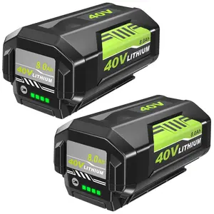 2-Pack 8.0Ah Replacement for Ryobi 40V OP4040 Battery | Double the Runtime & Power