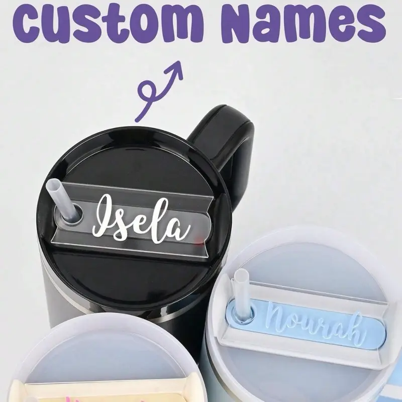 Custom Names 40oz/30oz Tumbler Personalized Name Isela & Nouneh Personalized Drinkware with Customizable Names Reusable Cup Bottle Water Bottles Engraved