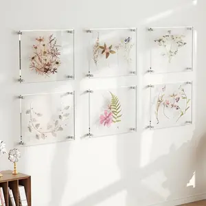 8x10 Acrylic Picture Frames 4 Pack Clear Modern Design