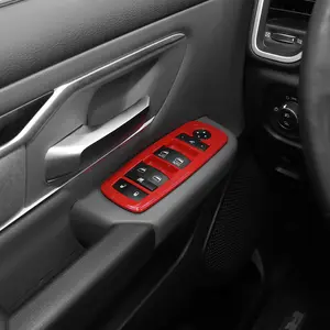 Window Lift Switch Panel Cover Trim for Dodge Ram 2018+ Car Interior Accessories Automotive