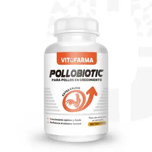 POLLOBIOTIC - Essential Supplement for Optimal Health - Extra Calcium for Roosters Chickens and Roosters - 100 Tablets
