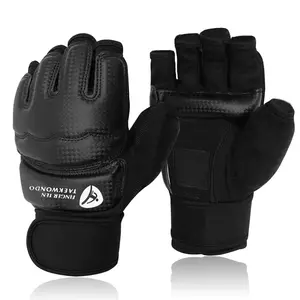 Taekwondo Sparring Gear Gloves Hand and Foot Protectors White Protective Guards Set for Boxing Kickboxing Fit Adult Men Women Kids Training