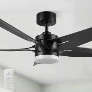 Araceli 52 inch Modern Ceiling Fan with LED Light and Remote
