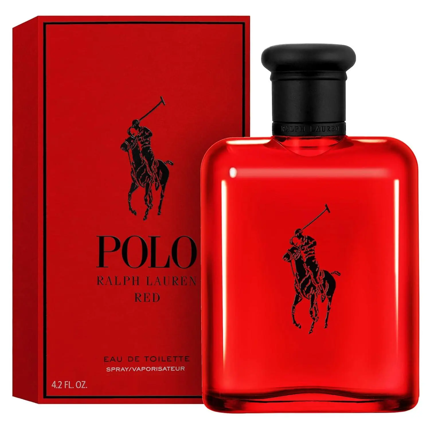 Ralph Lauren Polo Red Eau de Toilette Men's Cologne Woody & Spicy with Grapefruit, Saffron, and Redwood - Medium Intensity