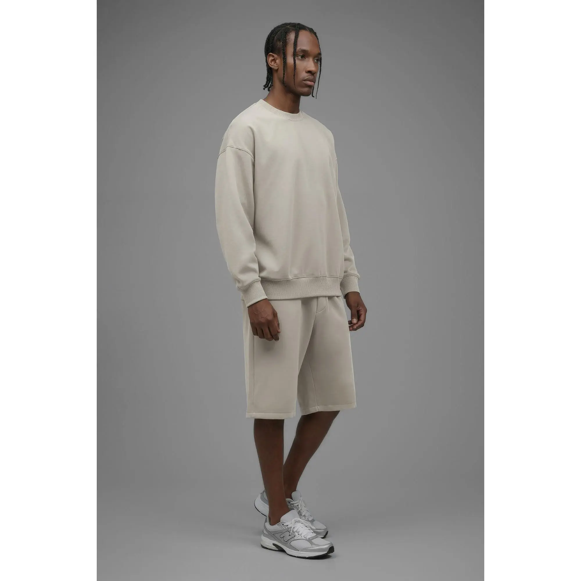 410 Oversized Crewneck - Cream