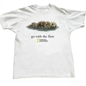 National Geographic with "Go with the flow" Baby Tee