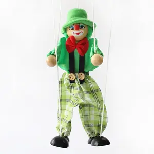 Handmade Wooden Clown Marionette - Pinocchio Drama Puppet, Man Doll, Huggy Wuggy Stuffed Animal Plush Toy my carebear punch the monkey plush
