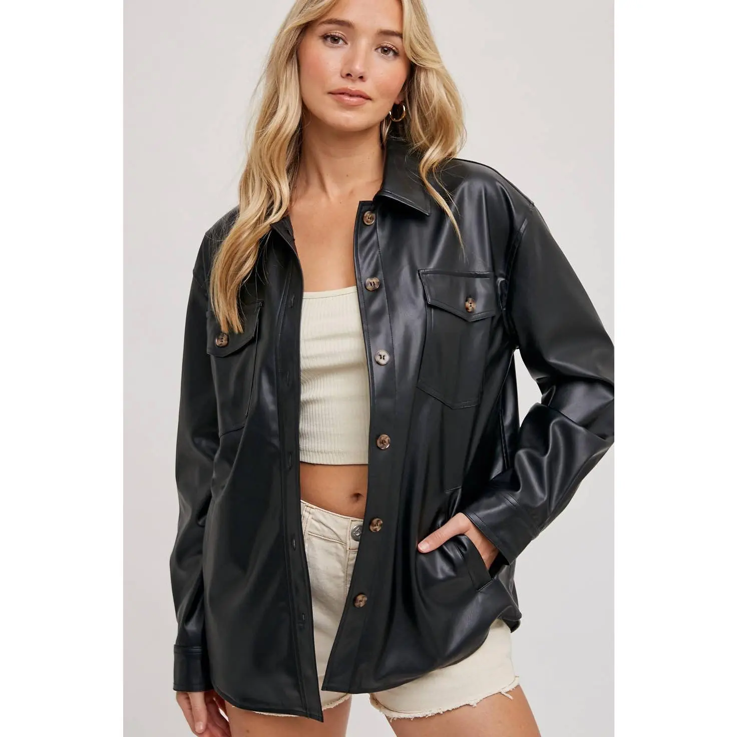 Vegan Leather Jacket