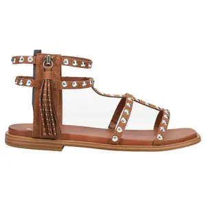 MIA Womens Kathalina Studded Gladiator Casual Sandals Casual - Brown
