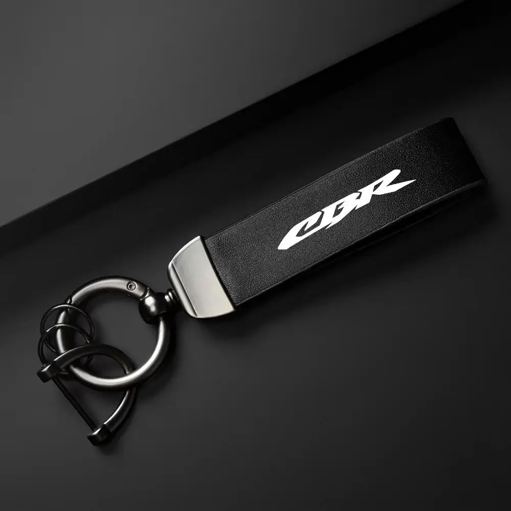 Leather Motorcycle Keychain Holder Keyring for CBR Models, Durable and Stylish Limited Edition Accessory, Perfect Gift for Motorcycle Enthusiasts, Motorcycle Key Tag