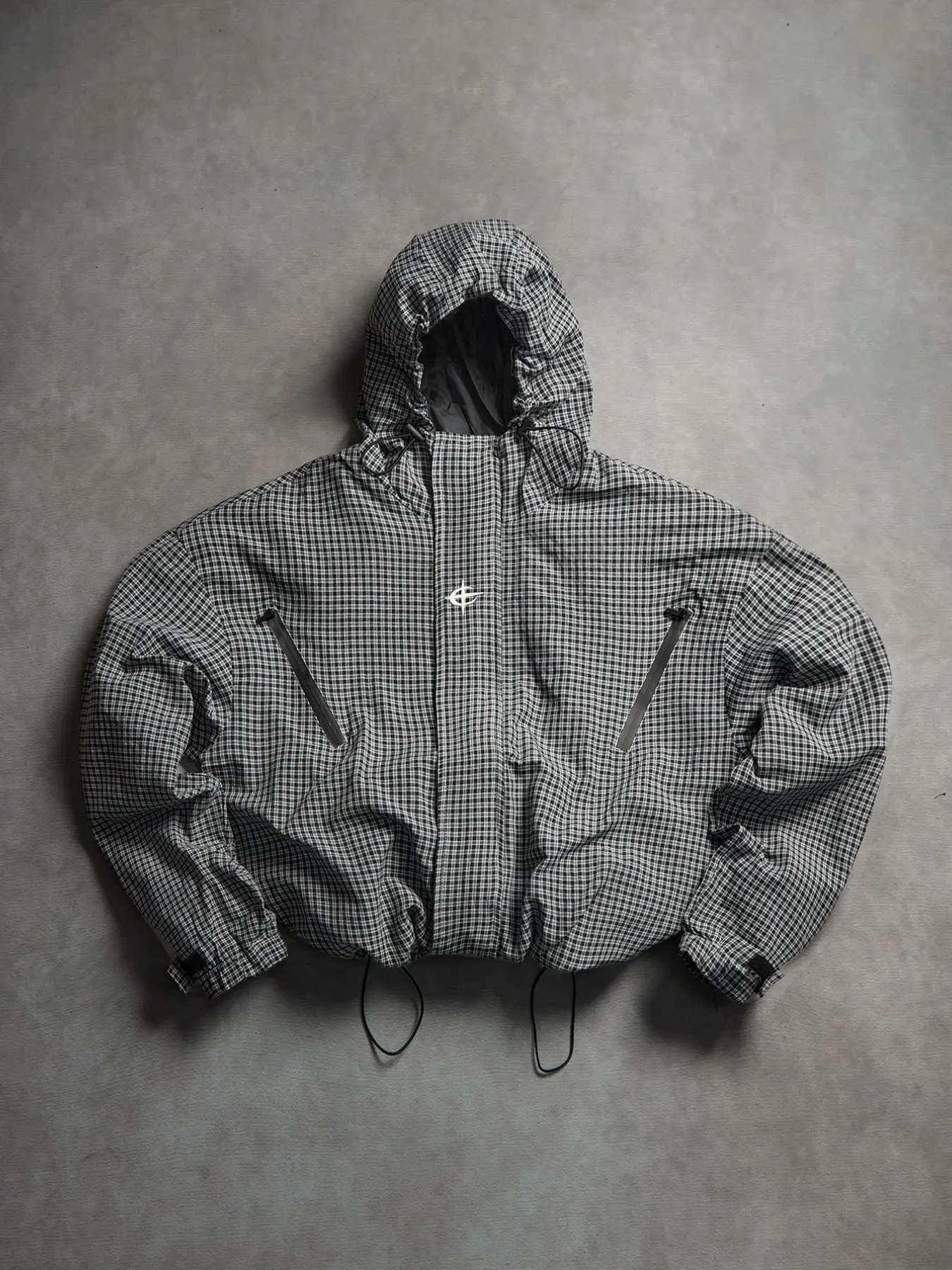 Men's Casual Plaid Raincoat Jacket, Outdoor Waterproof Lightweight Design, Perfect for Daily Wear and Travel Essentials, Men's Fashion Outerwear
