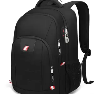 Laptop Backpack, Business Travel Backpack with USB Charging Slit for Men Womens, Anti Theft Water Resistant Computer Backpack Fits 15 Inch Laptop and Notebook, Black