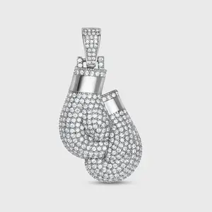 Boxing Gloves Pendant (Silver)
