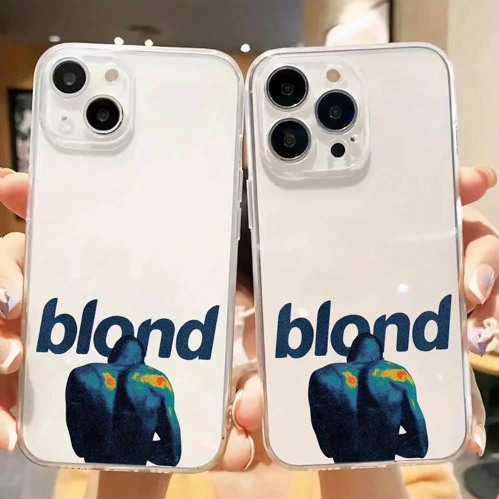 Cool text portrait phone shell B383 for iPhone 16/15/14/13/12/11/Plus/Pro/Pro Max Series - Shockproof Case, Stylish Design